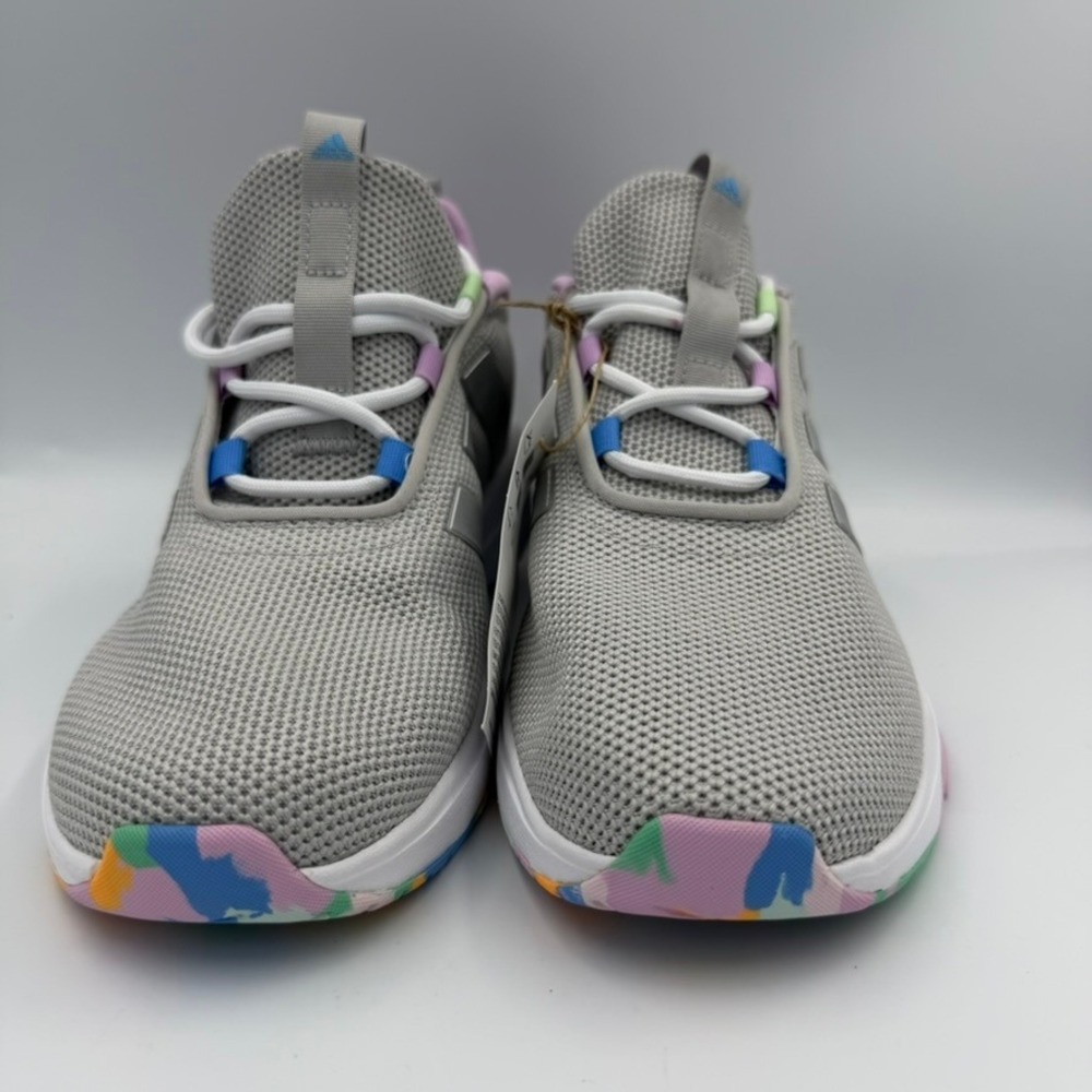 Adidas Racer TR23 K Kids Size 6 Gray Pink Cloudfoam Running Shoes NWT ID5983
